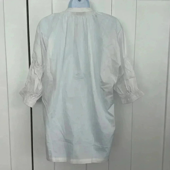 NWT Anthropologie Harshman 100% Cotton Puff-Sleeved Buttondown Top - Picture 5 of 9